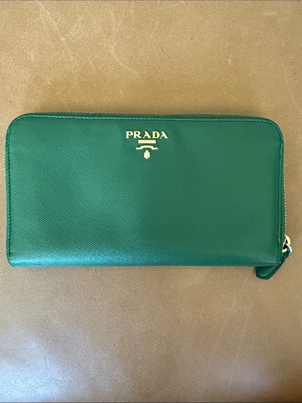 Louis Vuitton Green Zip Around Wallet